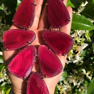 Kendra Scott Burgundy Illusion Harlow in Gold